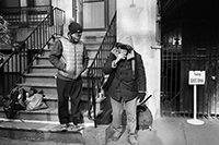 Soup Kitchen : St Luke's Lutheran Church : Hell's Kitchen : Food queues : Food lines : Hell's Kitchen : Streetlife, New York, Photo by Richard Moore